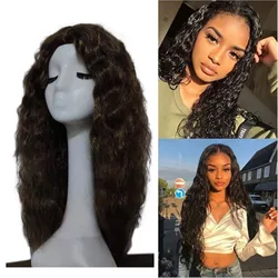 12/14/18/20/22/24in Woman's Peruvian Curly Human Hair Braid Wig Glueless Lace Front Human Front Human Hair cosplay парик Wig