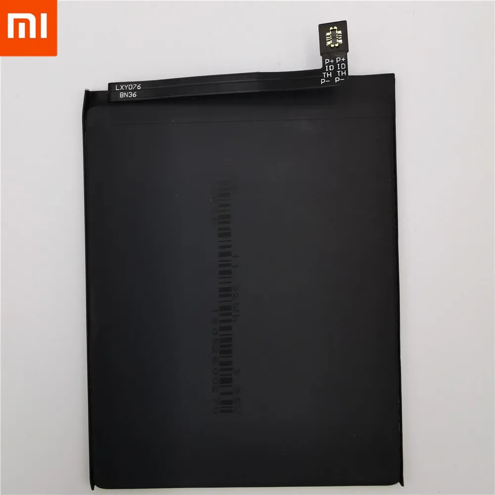 Сменный аккумулятор для телефона Xiao mi BN36 для Xiao mi 6X mi 6X mi A2 mi A2 емкостью 2910 мАч, настоящий литий-ионный аккумулятор, инструменты