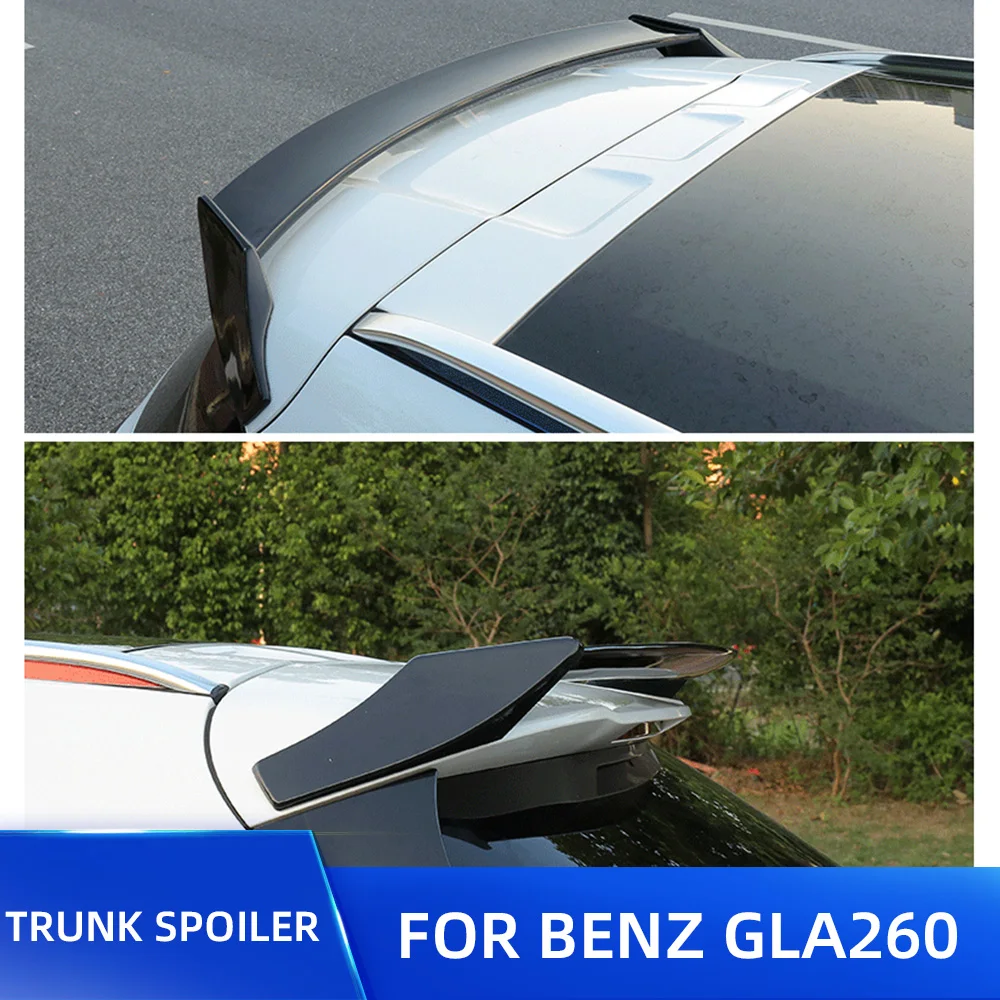 

GLA200 GLA220 GLA 260 Rear Roof Trunk Car Spoiler Wing For Benz GLA 2015 2016 2017 Quality ABS Plastic Material Spoilers Wing