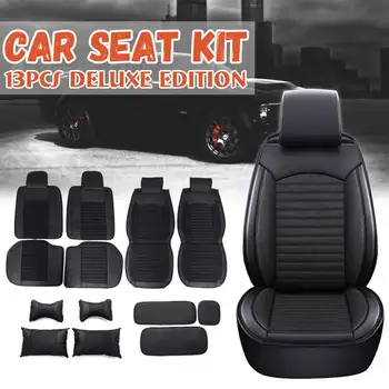

Five Seats Universal Car Seat Cover Set Four Seasons Automobile Protector Breathable Durable Full Set Car Seat Cover Accessories
