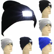 Яркий светодиодный головной убор, вязаная шапка, головной светильник, головной светильник, головной убор, шапка с фонариком для чтения, рабочие шапки унисекс, зимняя теплая шапка