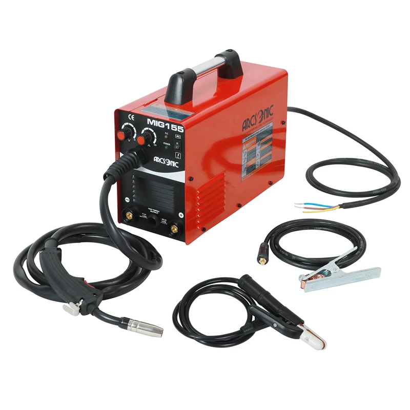 Сварочный аппарат IGBT ARCSONIC MIG155 MMA/MIG/Flux wire/Solid wire Портативный Плазменный сварочный