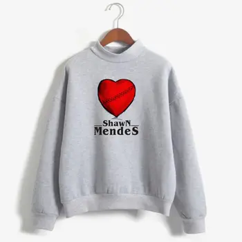 

Singer Shawn Mendes Turtleneck Sweatshirts Outwear Hip-Hop Women 2019 Harajuku New Sweatshirts Clothes Plus Size