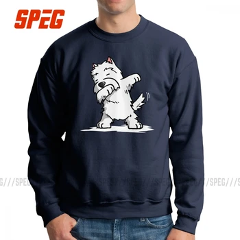 

Funny Dabbing West Highland Terrier Dog Men's Sweatshirt Novelty 100% Cotton Crewneck Pullover Classic Hoodie Clothing