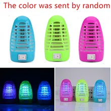 Цветной СВЕТОДИОДНЫЙ ночник с электрической москитной ловушкой для дома, спальни, розетки США, москитная ловушка для мух, насекомых, ловушка для ловушек, ночные светильники