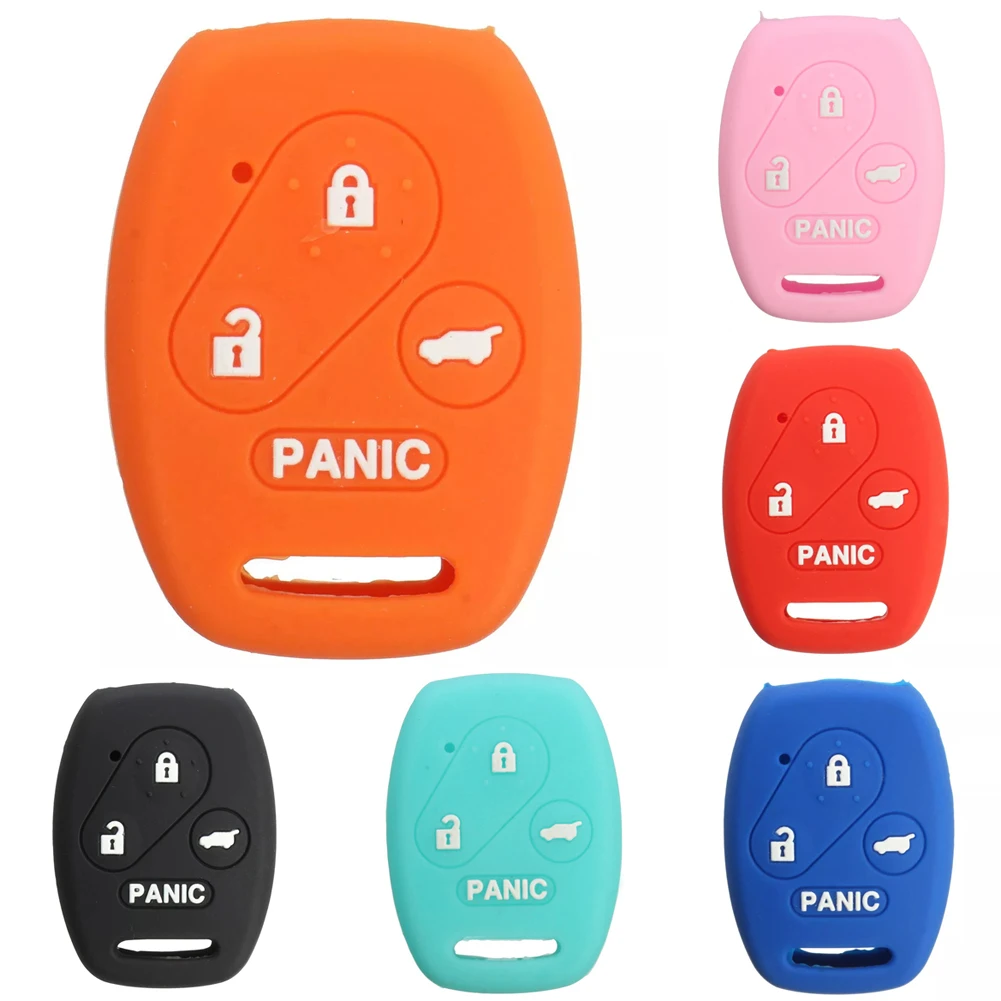 Car Key Case Cover Silicone Keyless Fob Shell 4 Button For Honda Accord Civic Pilot CRV SUV | Автомобили и мотоциклы