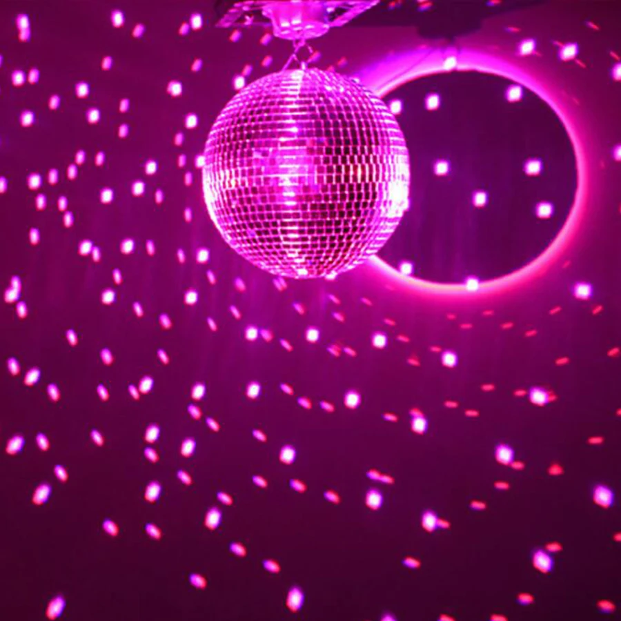 Silver Mirror Reflective Wedding Ball Hanging Ball Disco Bar KTV Crystal  Ball Atmosphere Spot Light - China Stage Light, Pattern