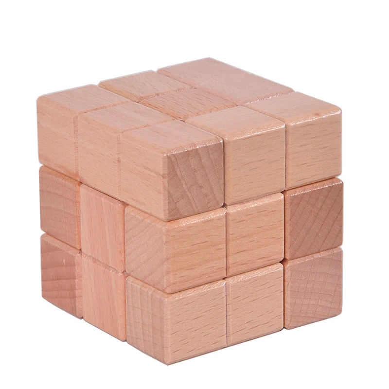 

Hot Sell Tetris IQ Educational Wooden Cube Puzzle 3D Mind Brain Teaser Soma Puzzles Game for Children Adult Toys