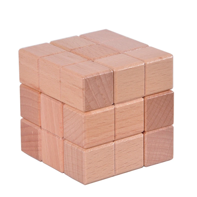 Лидер продаж обучающая деревянная головоломка-кубик Tetris IQ 3D головоломки для
