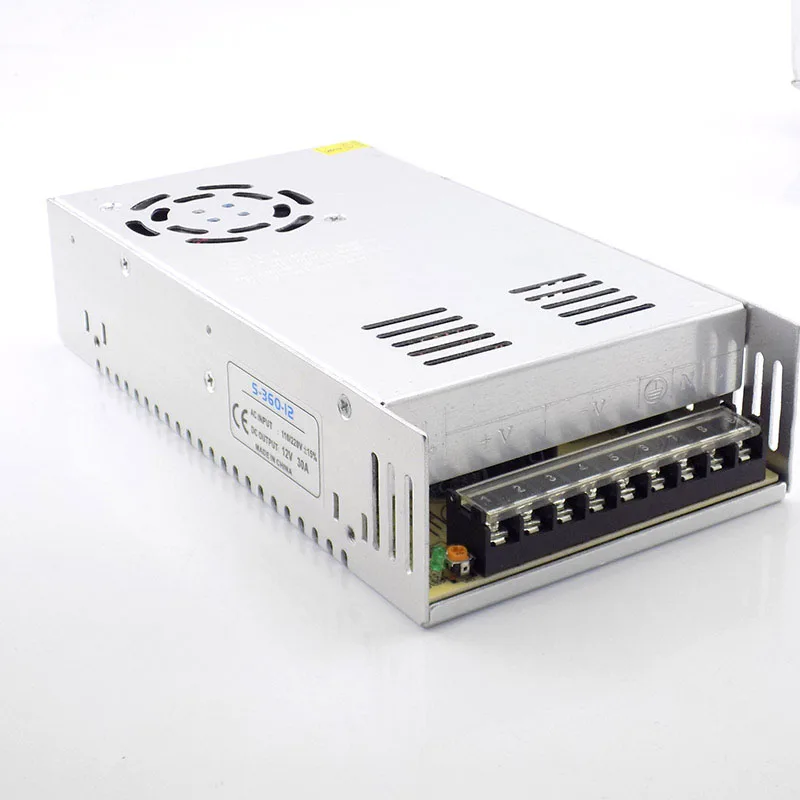 Светодиодный драйвер питания AC100V-265V к DC 12 В 30A трансформатор освещения CCTV, Питание Камеры Драйвер адаптер конвертер переключатель H10