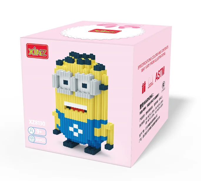 XZ8130 Building Blocks Kits Mini Block Figures 3D Model DIY Diamond Micro Mini Building Small Blocks Bricks Assembly Toy - Цвет: XZ8130