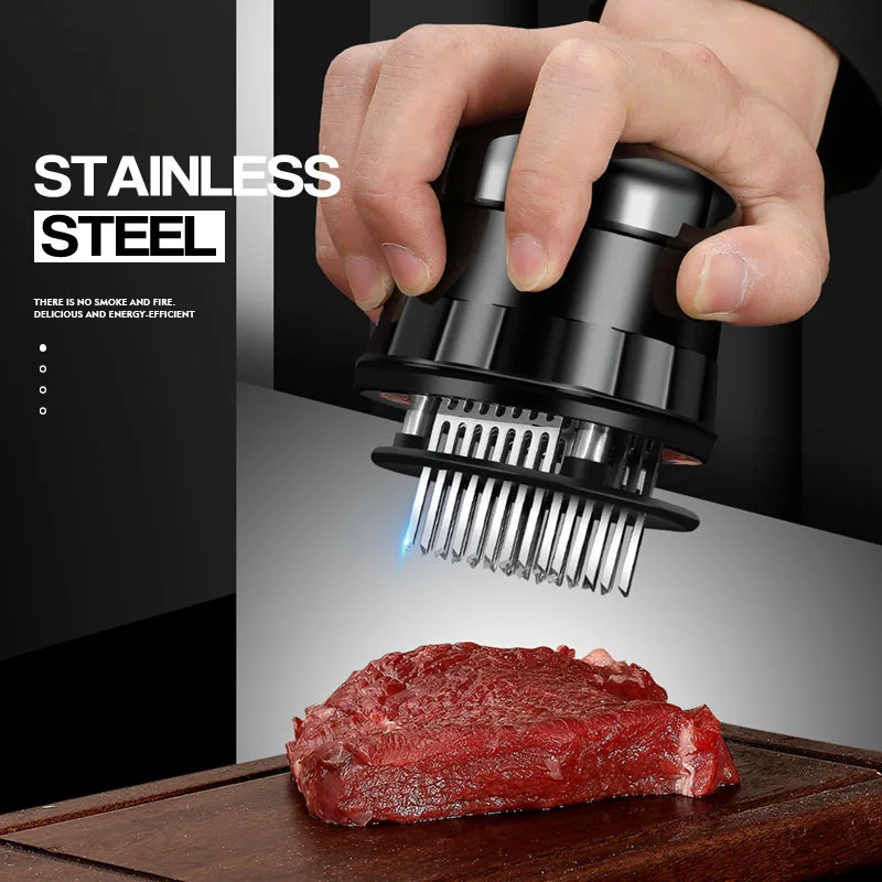 56 Blades Needle Meat Tenderizer Stainless Steel Knife Meat Beaf Steak