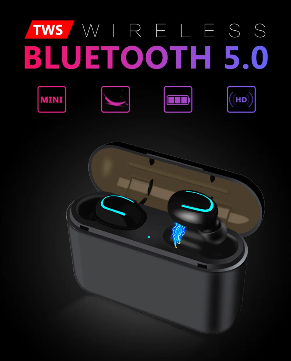 Q32 TWS Bluetooth 5,0 наушники беспроводные наушники Blutooth наушники громкой связи спортивные наушники игровая гарнитура телефон