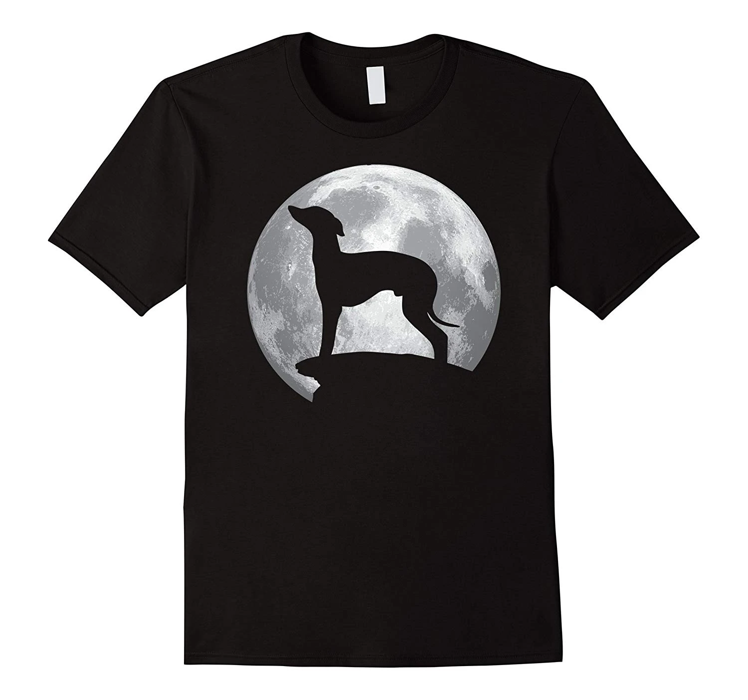 Camiseta italiana de galgo y Luna, camiseta Hipster de marca, de algodón, camiseta barata al por mayor|Camisetas| AliExpress