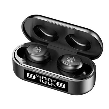 

5.0 Bluetooth Wireless Earphone F9-6 TWS Wireless Bluetooth With Power Bank Gaming Sport Touch Control Headset Airbuds With Mic