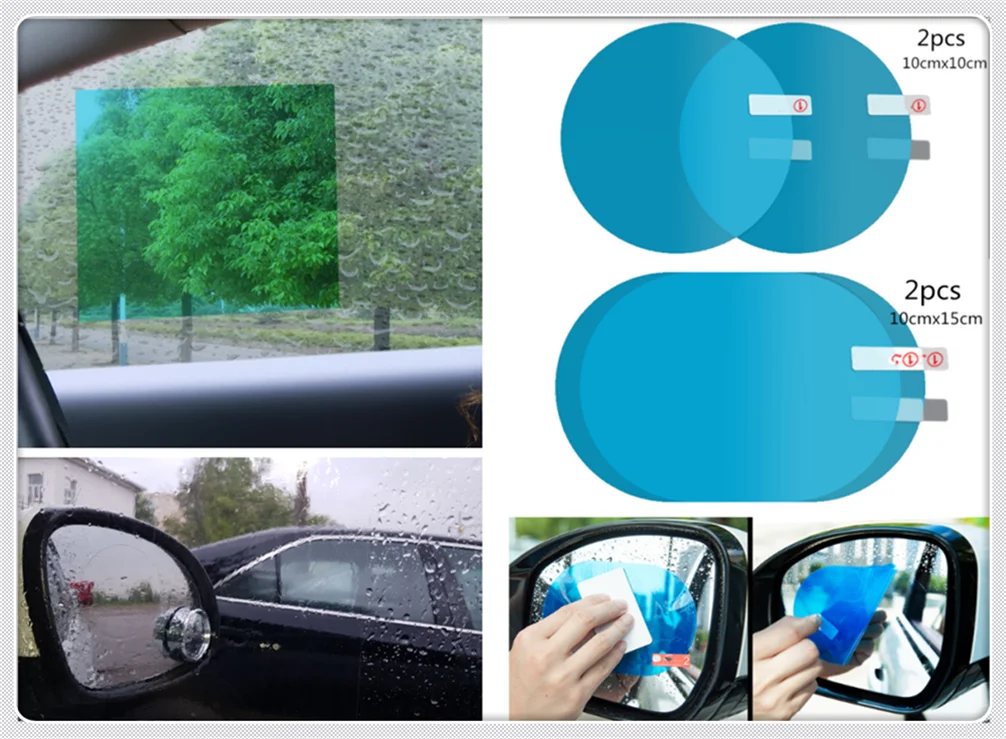 Car flooding reversing mirror full screen nano waterproof film for Volkswagen CC GOLF 7 Golf 6 MK6 Polo GTI VW Tiguan