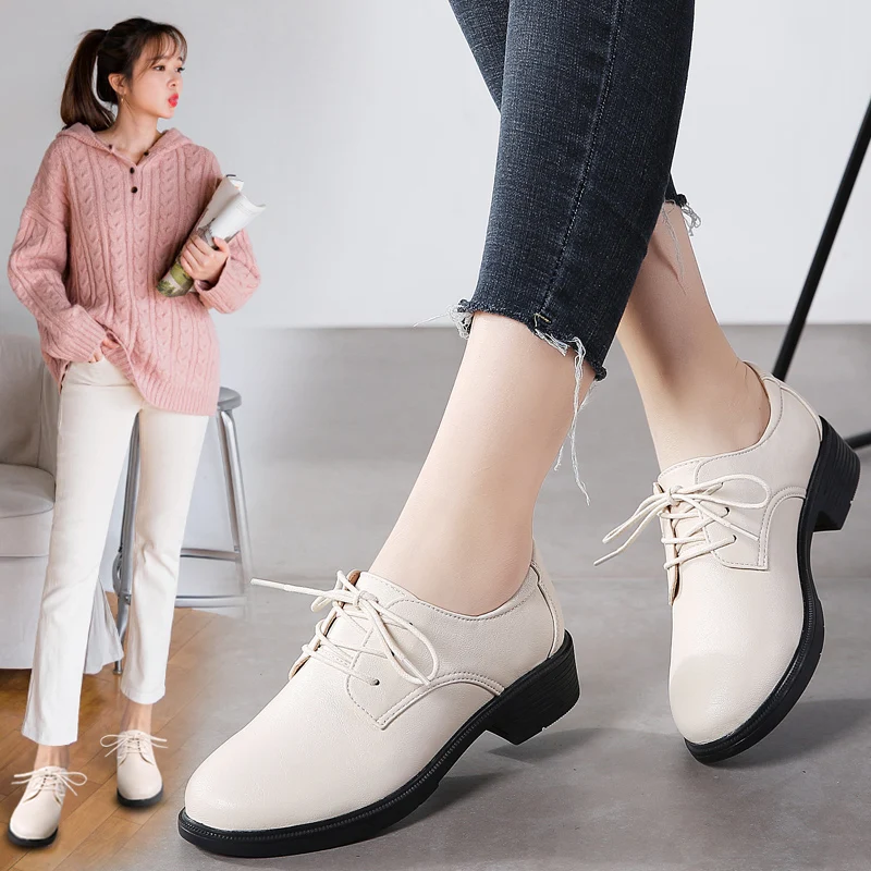New Breathable Genuine Leather Flats Shoes Woman Sneakers Tenis Feminino Nurse Peas Flats Shoes Plus Size Women Shoes*862