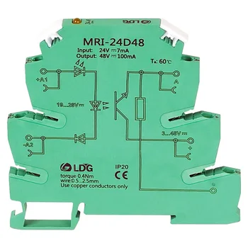 

Mri -24d48 Light Coupling Relay 24v Photoelectricity Coupling Relay Light Coupling Isolation Modular Ultrathin