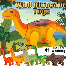 Новинка, Электрический робот с дистанционным управлением для прогулок, яиц, динозавров, светильник со звуком для детей, игрушки для малышей, детский подарок, 38 см