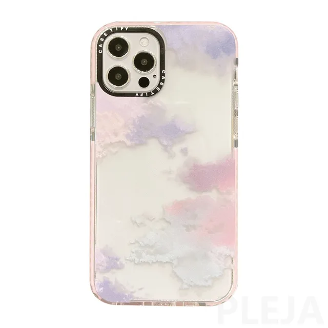 Cute Color Pink Cloud Sky Phone Case For iPhone Tweggo