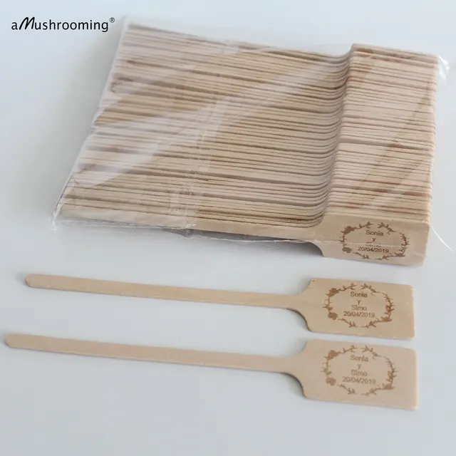 Egyéni Virágjel Fa Monogram Növényi Marker, Hogy Díszítse Az Otthoni Kerti Edényeket És Ültetvényeket Személyre Szabott Szöveges Betűtípus