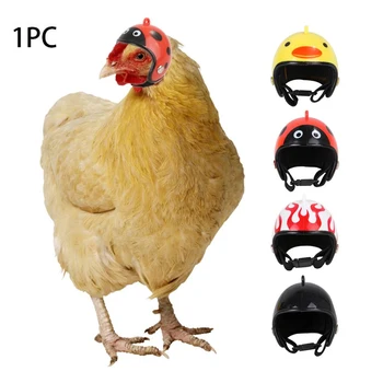 

Duck Headgear Prevent Accessories Safety Small Pet Helmet Poultry Cute Chicken Hat Head Protective Smash Proof Hard Shell