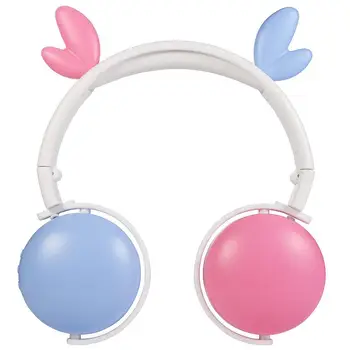 

EastVita Bluetooth 5.0 Headphone Cute Cat Ears Wireless Folding Earphones Stereo Noise Reduction Children Headset with Mic