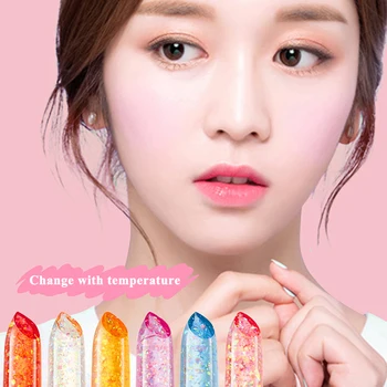 

NOVO Jelly Lipstick makeup Color Change Lipstick maquiagem moisturizing Lip Balm lipstick Lips care Long lasting make up TSLM