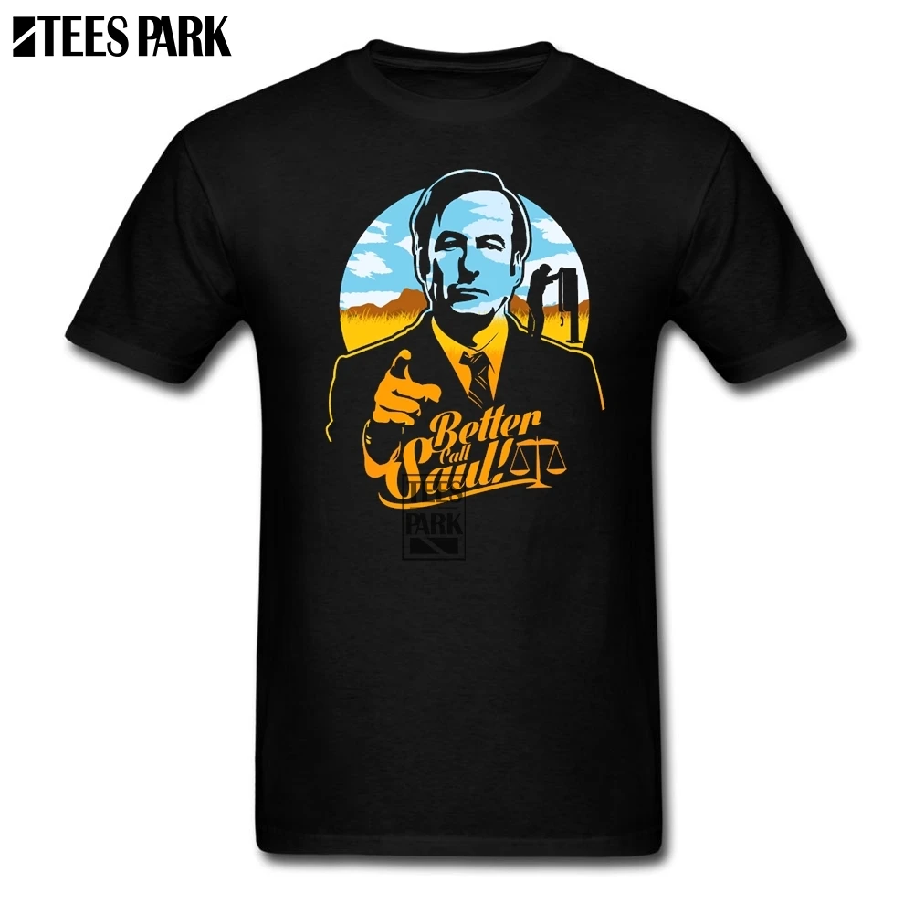Новинка футболки Better Call Saul Базовая футболка мужская Crewneck с короткими рукавами
