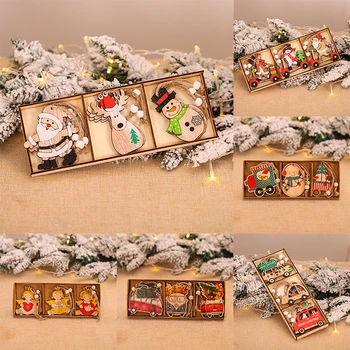 

Wooden Pendant Christmas Tree Decorations Ornament Angel Deer Merry Christmas Decor For Home Table Craft 2020 Xmas Gift New Year