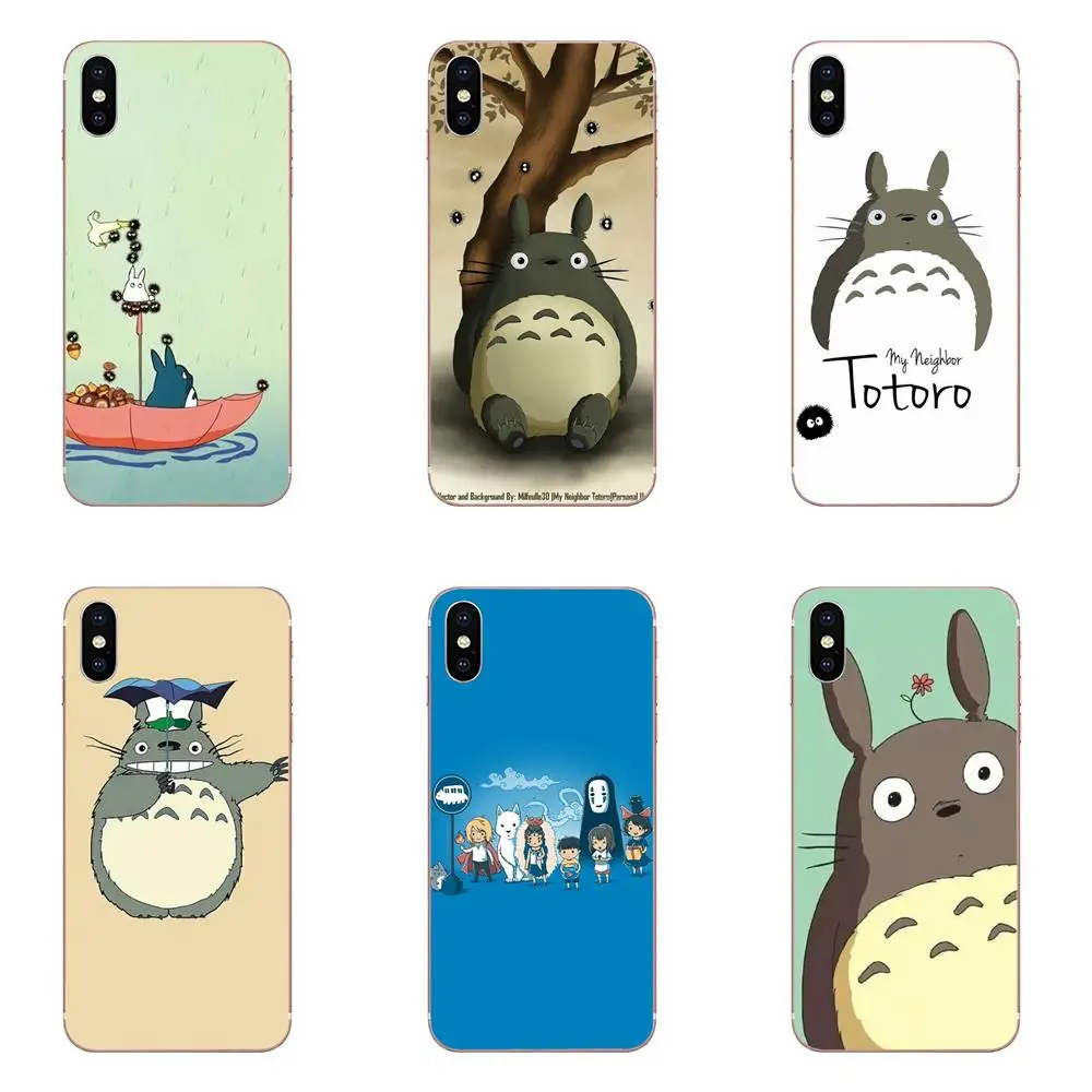 Cute Totoro Spirited Away Ghibli Miyazaki Anime For Galaxy Grand A3 A5 A7 A8 A9 A9S On5 On7 Plus Pro Star 2015 2016 2017 2018 | Мобильные