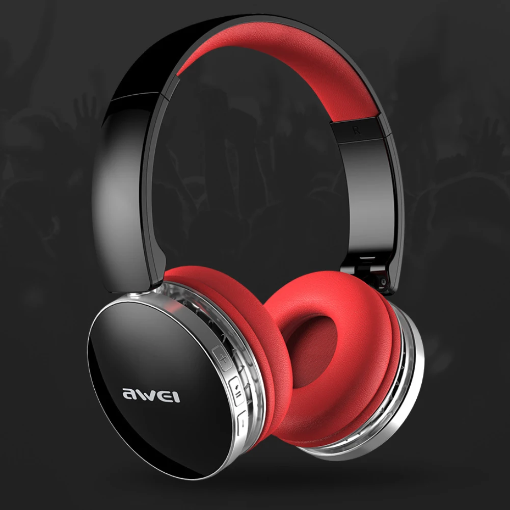 Складные Hi Fi стереонаушники AWEI A500BL с Bluetooth беспроводные наушники Спортивная