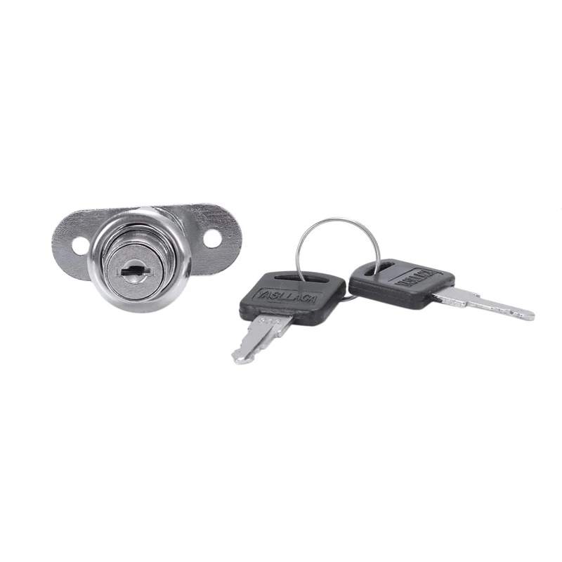 Home Office Door Showcase Cylinder Plunger Lock with 2 Pcs Keys 