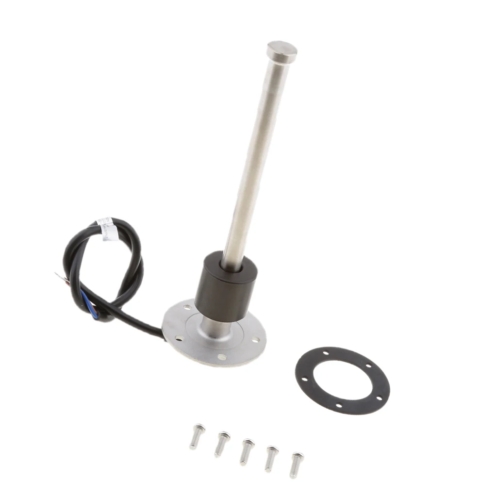 2x Marine Boat Car Fuel & Liquid Level Sensor 200mm + 2x Fuel Level Meter 2''