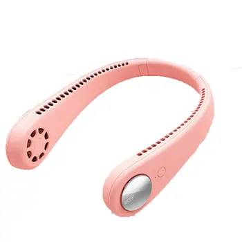 

Wearable Lazy Sports Halter Fan Mini Hanging Neck Fan USB Rechargeable Cover Halter Sports Fan Air Cooler Outdoor