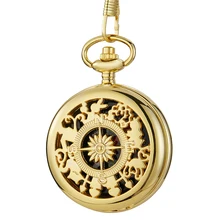 

2021 Sports Creative Hollow Outdoor Compass Survival Tool Precise Orientation Fob Pendant Gift Chains Pocket Watches