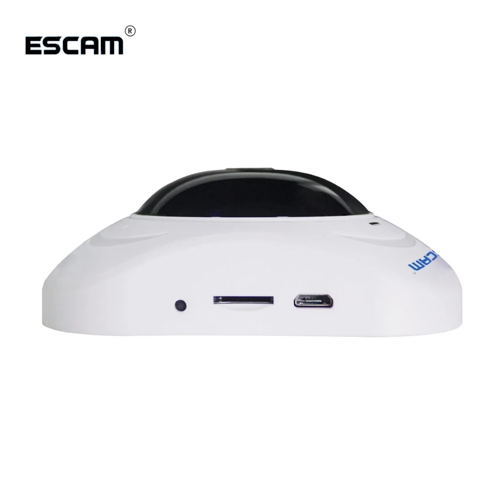 ESCAM Q8 HD 960P 1.3MP 360 градусов панорамный монитор рыбий глаз WIFI ИК Инфракрасная камера