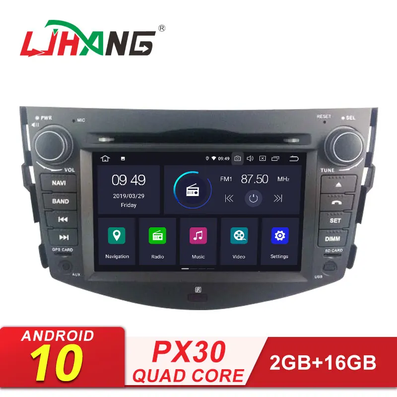 LJHANG Car DVD Player Android 10 For Toyota RAV4 Rav 4 2007-2011 WIFI Multimedia GPS Navigation 2Din Radio Video Stereo Auto | Автомобили