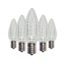 UL Listed 25 шт C9 светодиодный лампы для замены 3 SMD СВЕТОДИОДНЫЙ s в