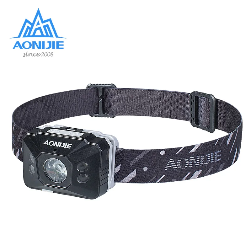 AONIJIE E4097 водонепроницаемый перезаряжаемый чувствительный светодиодный светильник на голову налобный фонарь вспышка светильник для бега рыбалки кемпинга туризма велоспорта