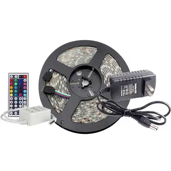 

5M RGB 3528 LED Strip Tape With Remote Control TV Background Waterproof 12V