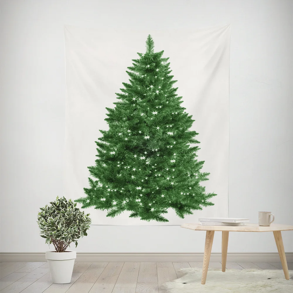 

Christmas Tree Tapestry Beach Cover Blanket on Beds Animal Cartoon Tapestry Tablecloth Home Christmas Decorate