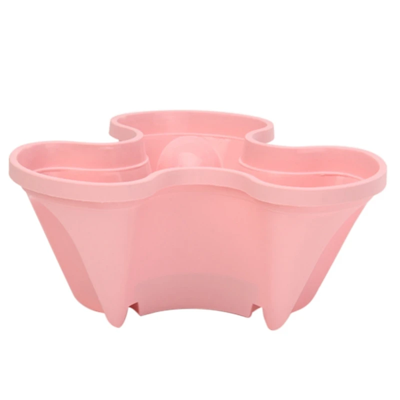 PP Three-dimensional Flower Pot Strawberry Basin Multi-layer Superimposed Cultivation Pot Vegetable Melon Fruit Planting Pot - Цвет: Розовый