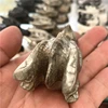 7cm High Quality Pyrite Crystal Handmade Carved Dragon Head Skull Polished Animal Powerful Statue for Home Decoration Gift 5