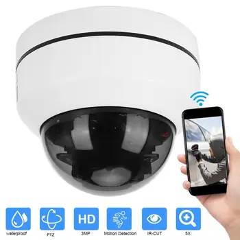 

security camera 3MP HD 5X Zoom IP Mini PTZ Camera IP66 Night Vision Cam Surveillance System for Onvif