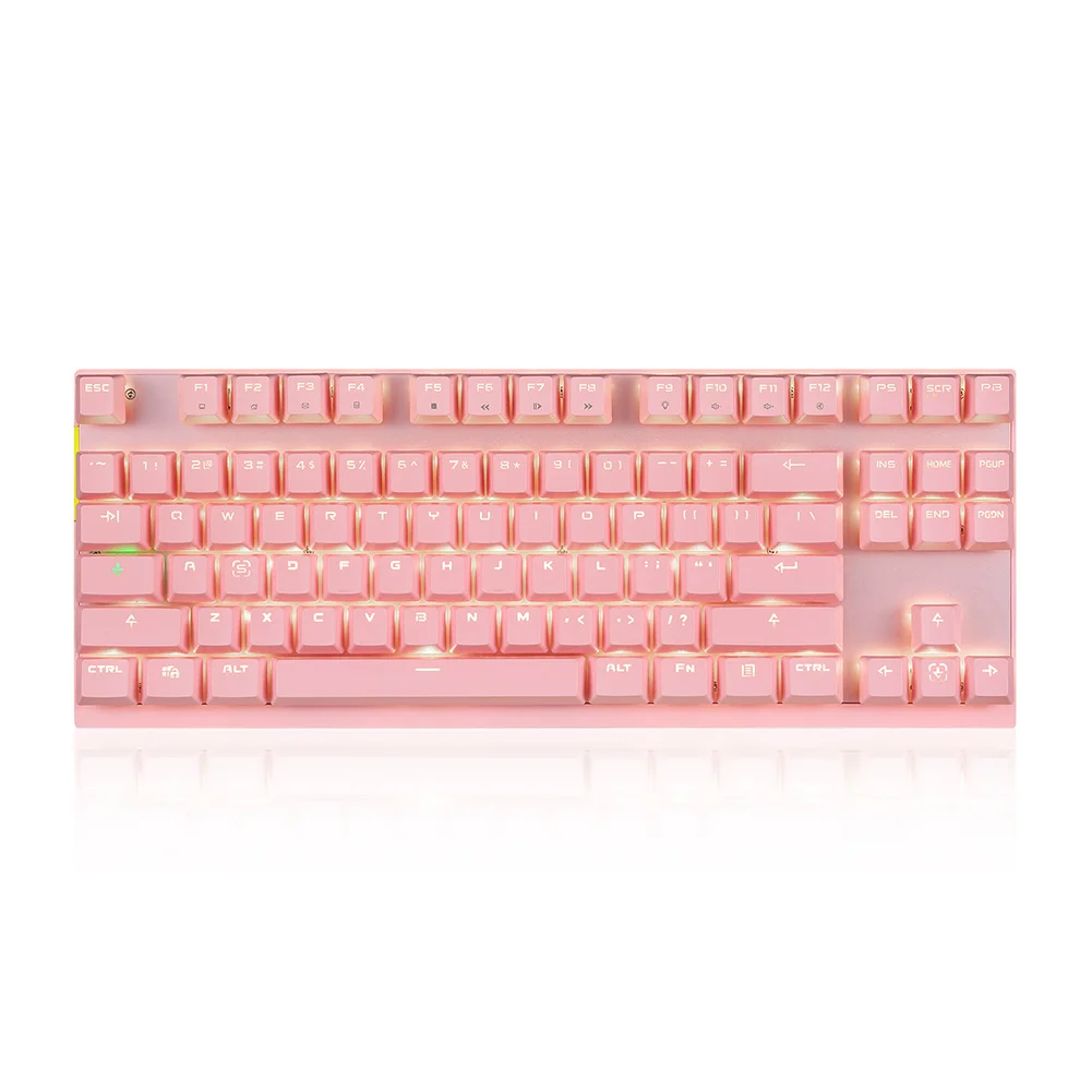 

2.4G Wireless 87Keys Keyboards Dual Modes Keyboard for Win XP 7 10 Vista Android OUJ99