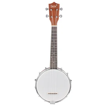 

New IRIN 23 inch Sapele Nylon 4 Strings Concert Banjo Uke Ukulele Bass Guitar Guitarra For Musical Stringed Instruments Lover Gi