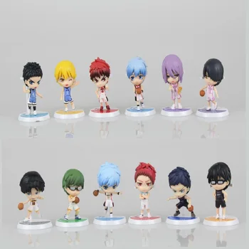 

2 Style 6pcs/set 7cm Anime Action Figure Kuroko's Basketball Kuroko Tetsuya Hyuga Junpei Aida Riko PVC Model Collection Toy New