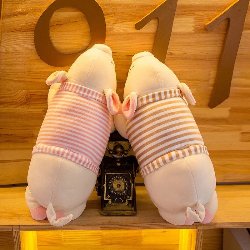

Plush Pig Stripes Plush Toys Pillow Cartoon Lazy Pillow Birthday Gift Toy