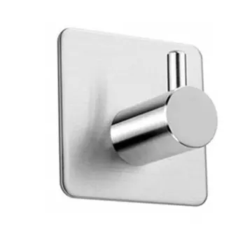 

Stainless Steel Bathroom And Kitchen Towel Rails Coat Hooks Without Drilling Metal Punch-free Seamless Strong Adhesive Hook